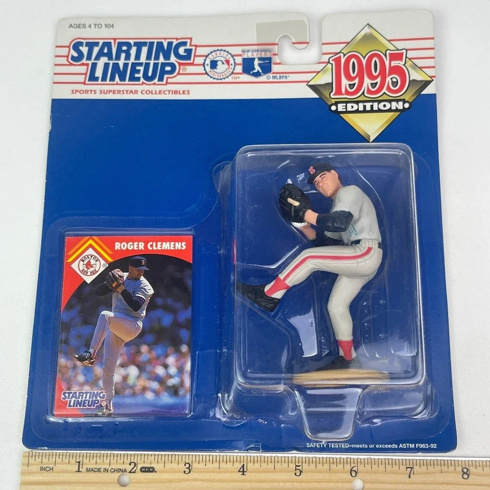 1995 Starting Lineup Roger Clemens Boston Red Sox SLU Kenner Sports Figure